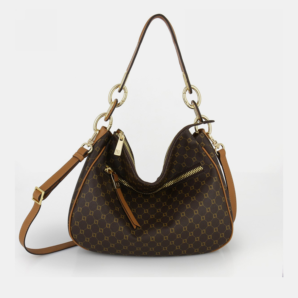 BOLSA HOBO GRANDE MONOGRAMA MOCCA - 0