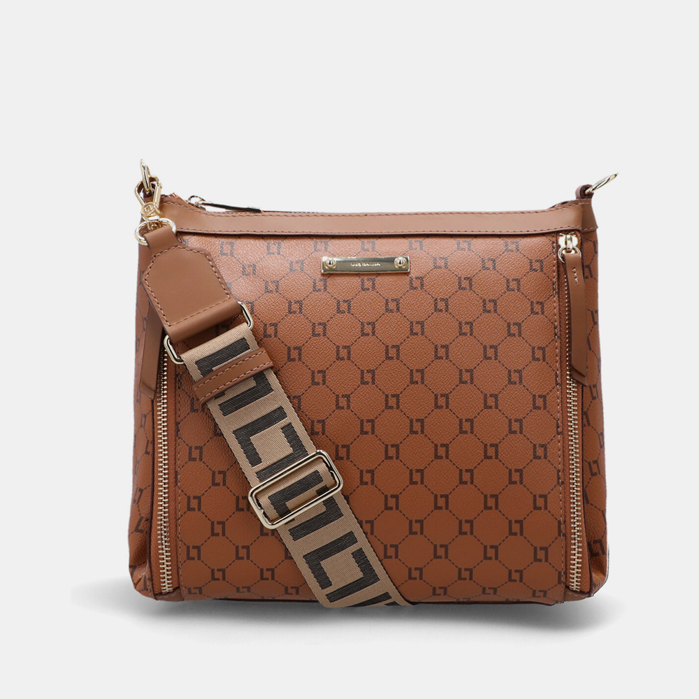 BOLSA TIRACOLO MONOGRAMA CAMEL - 0