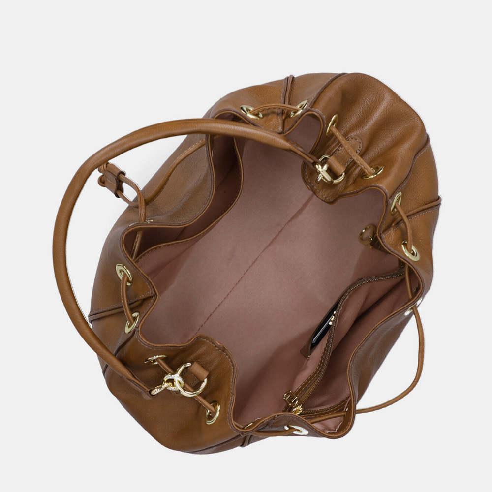 BOLSA BUCKET GRANDE MONTENAPOLEONE ÂMBAR - 3