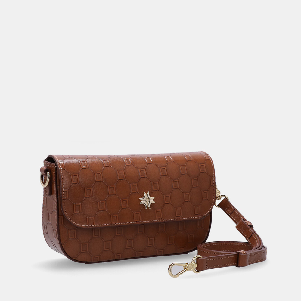 BOLSA SATCHEL PEQUENA LUX ÂMBAR - 2