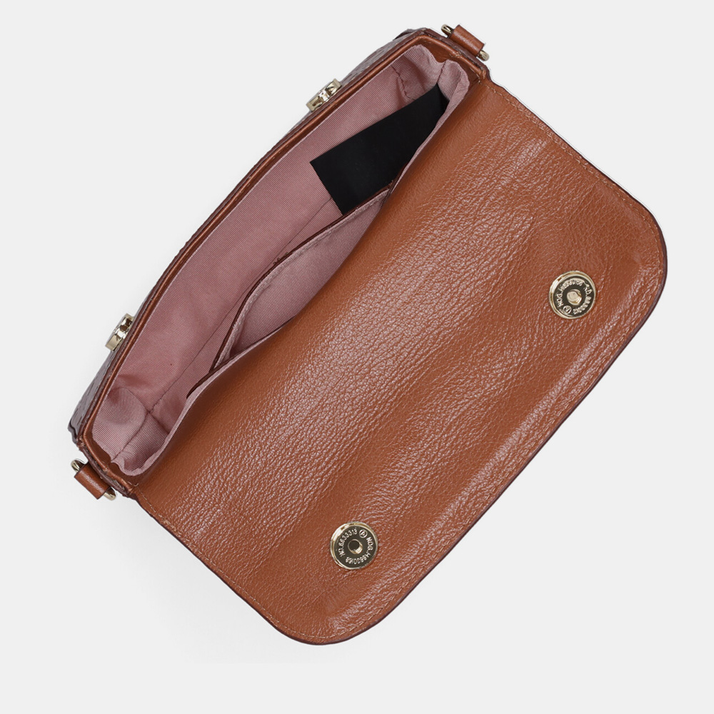 BOLSA SATCHEL PEQUENA LUX ÂMBAR - 3