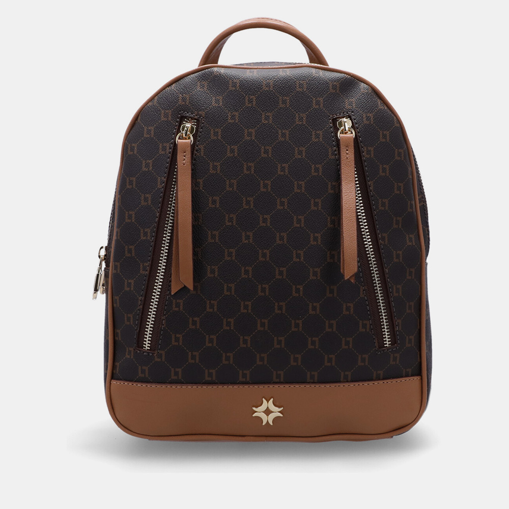 MOCHILA GRANDE MONOGRAMA MOCCA MOCHILA GRANDE MONOGRAMA MOCCA - 0