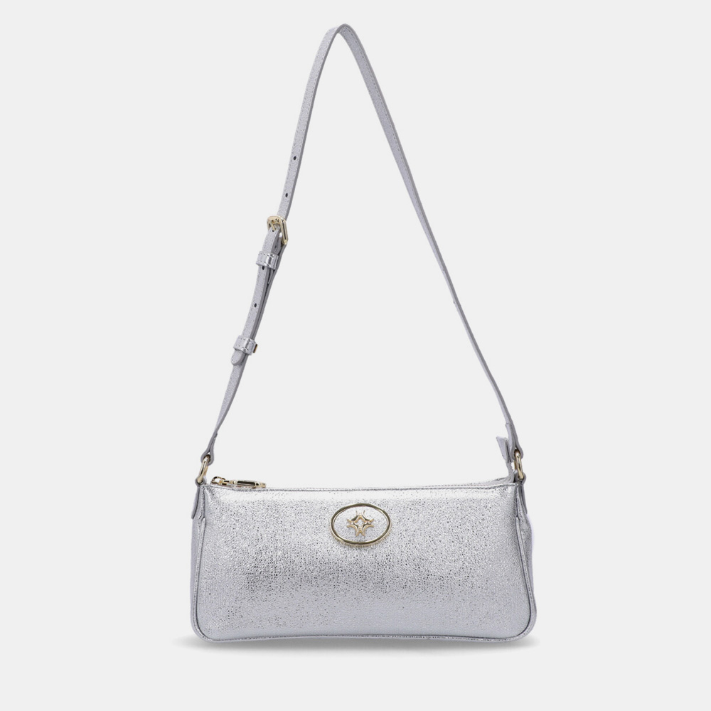 BOLSA BAGUETE PEQUENA VENUS PRATA BOLSA BAGUETE PEQUENA VENUS PRATA - 0