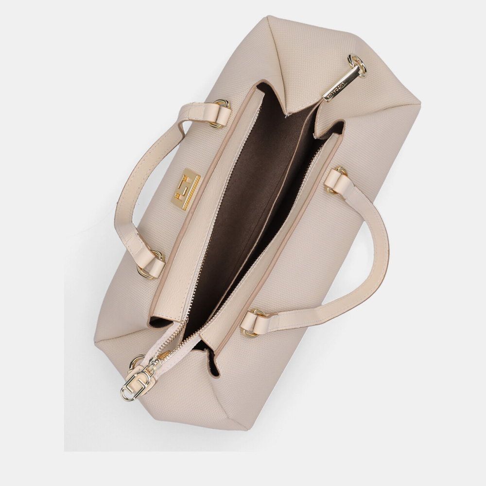 BOLSA TOTE GRANDE TRAMADO MARFIM BOLSA TOTE GRANDE TRAMADO MARFIM - 3