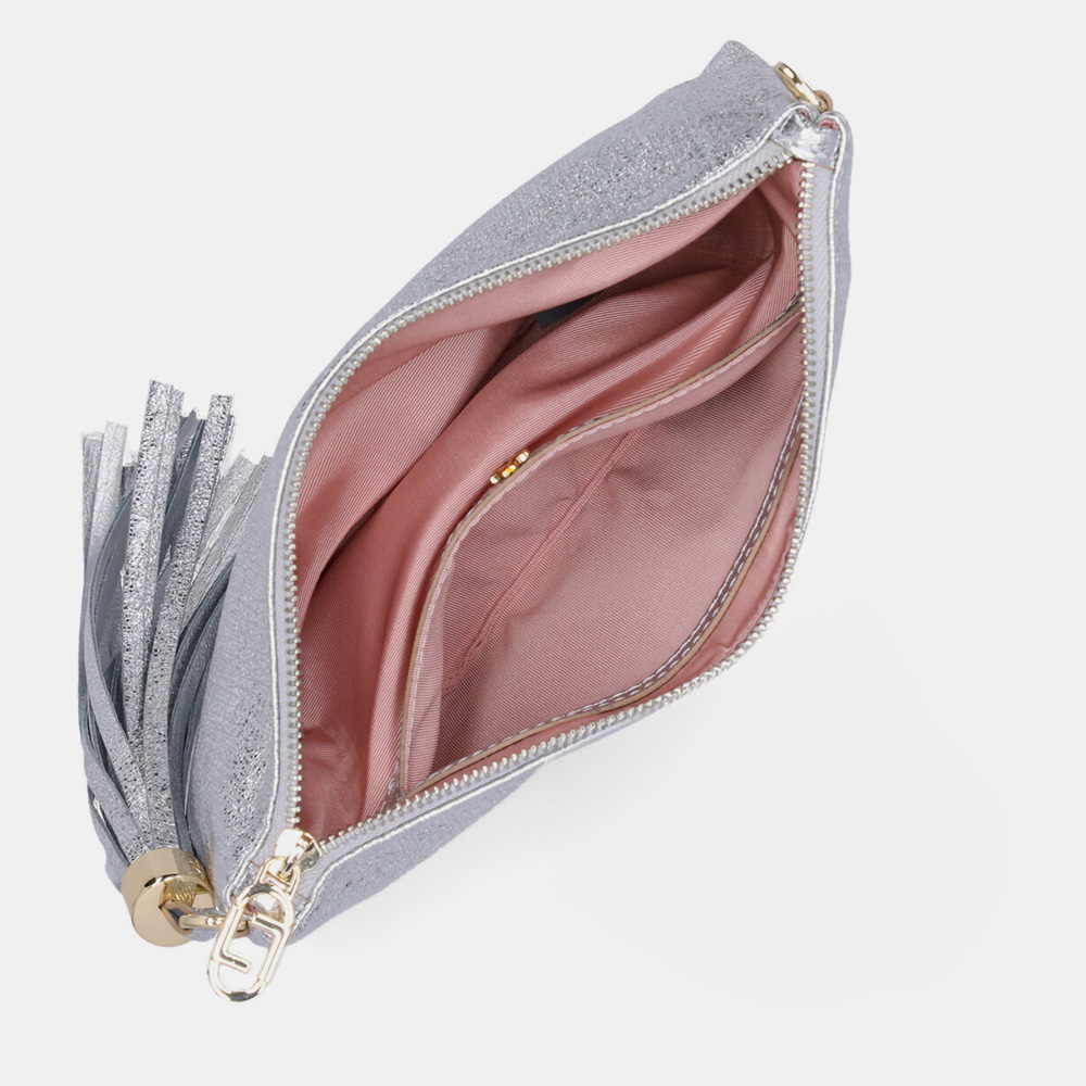 BOLSA CLUTCH PEQUENA VÊNUS PRATA - 3