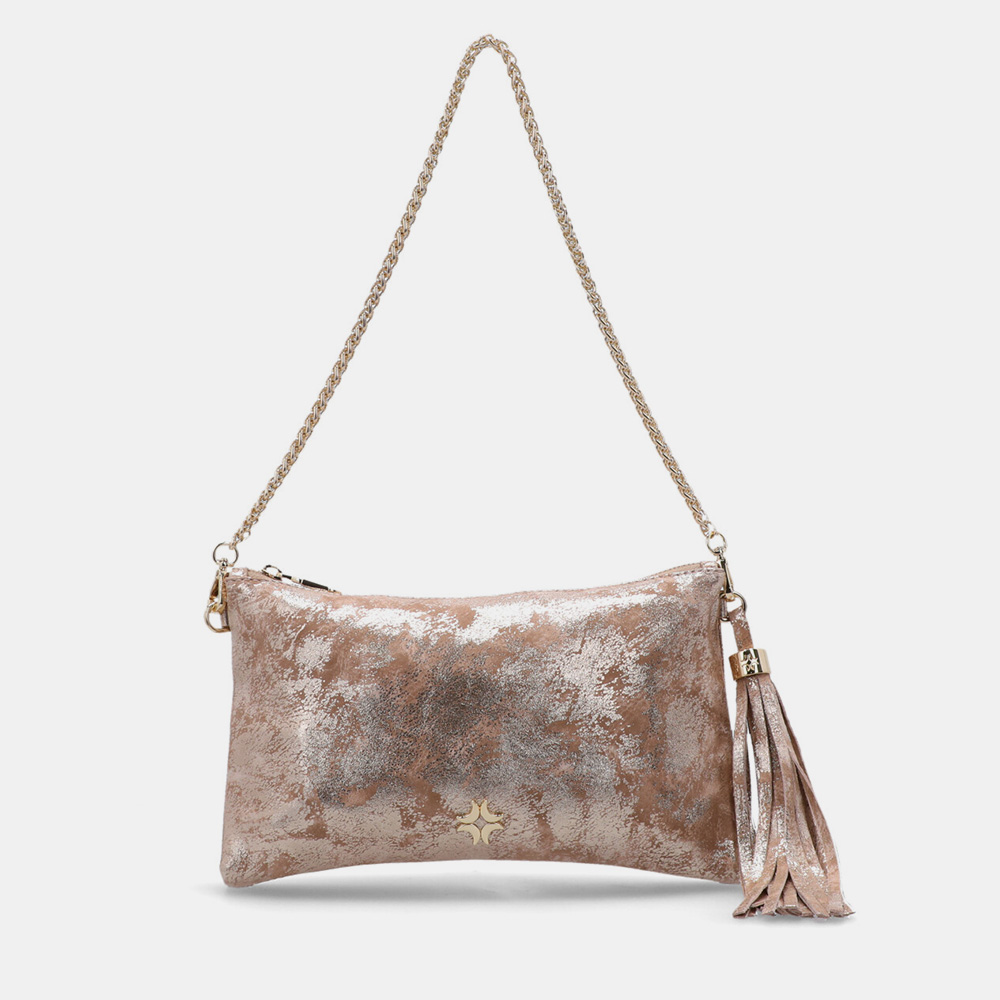 BOLSA CLUTCH PEQUENA TRAVERTINO OURO BOLSA CLUTCH PEQUENA TRAVERTINO OURO - 0