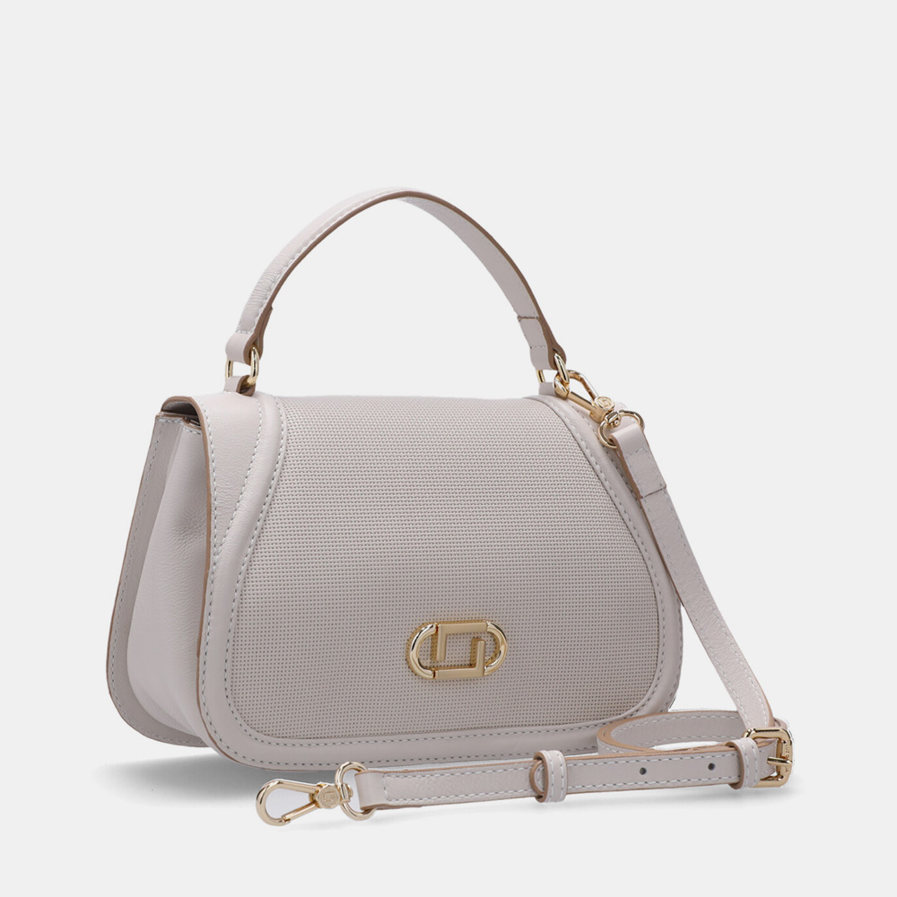 BOLSA SATCHEL PEQUENA TRAMADO PANNA - 2