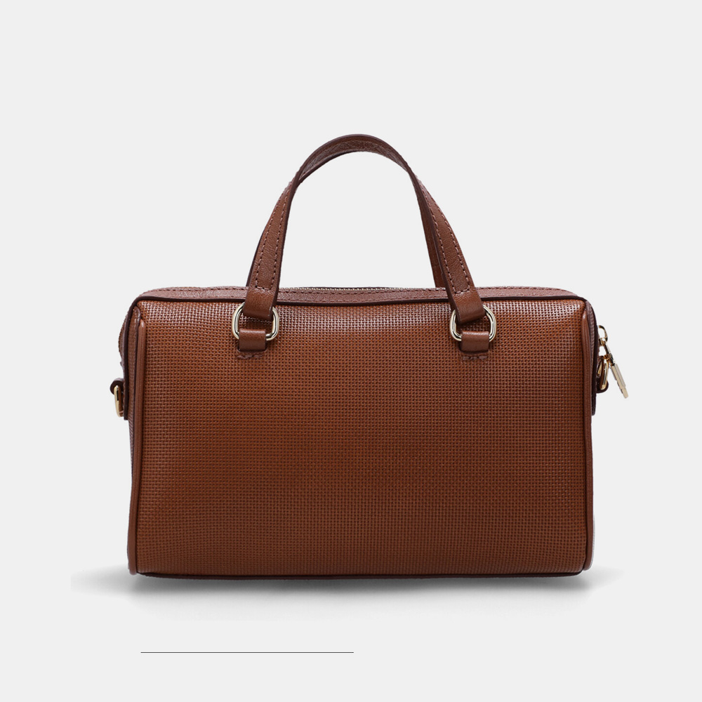 BOLSA TOTE PEQUENA TRAMADO ÂMBAR - 1