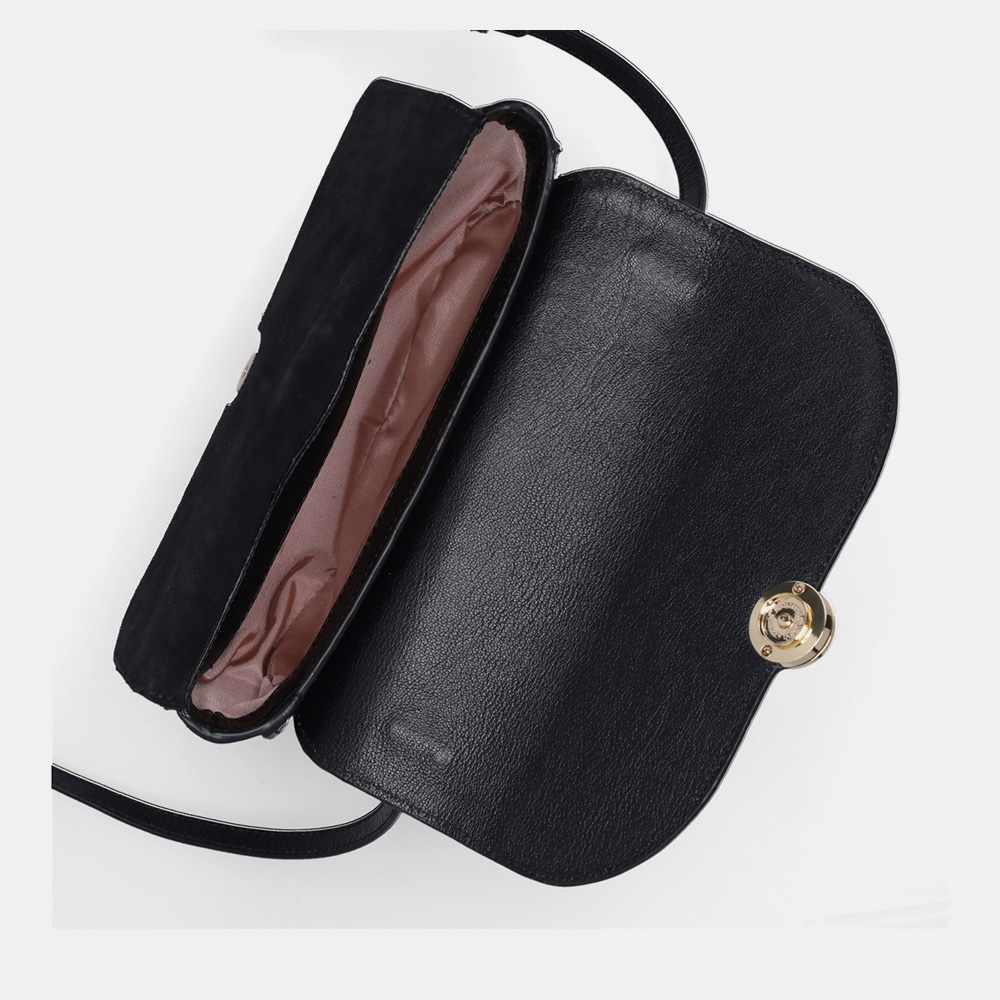 BOLSA SATCHEL PEQUENA LUX PRETO - 7