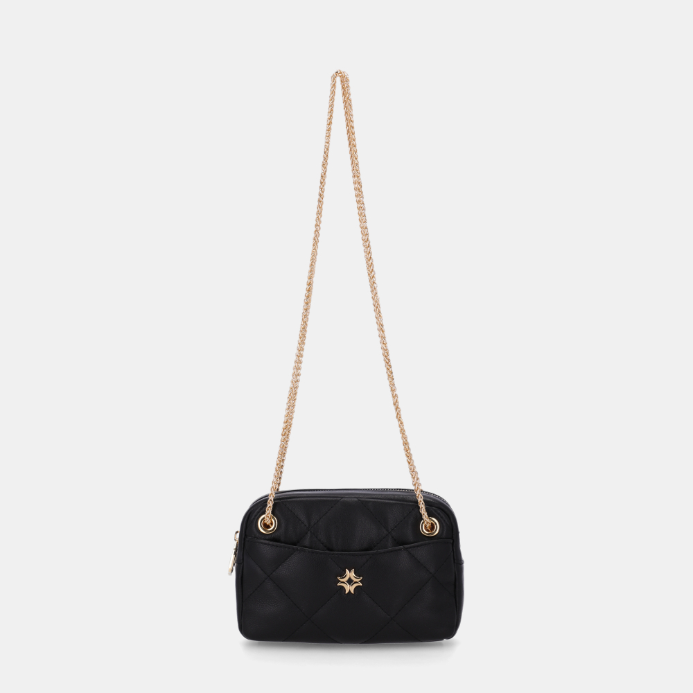 BOLSA TIRACOLO PEQUENA SAARA PRETO - 0