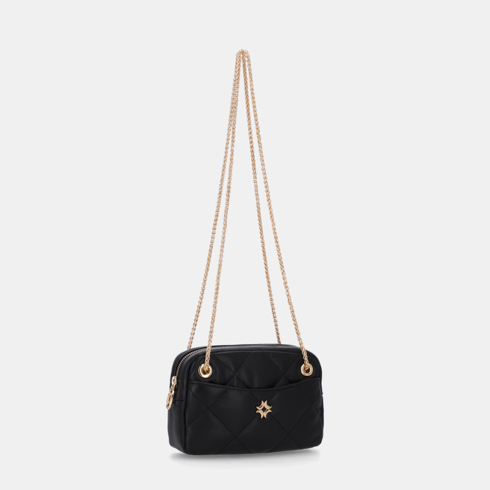 BOLSA TIRACOLO PEQUENA SAARA PRETO - 2