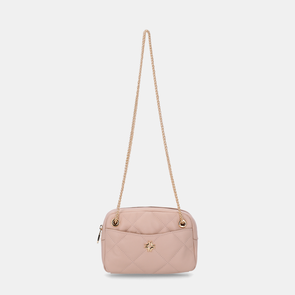 BOLSA TIRACOLO PEQUENA SAARA BEGE - 0