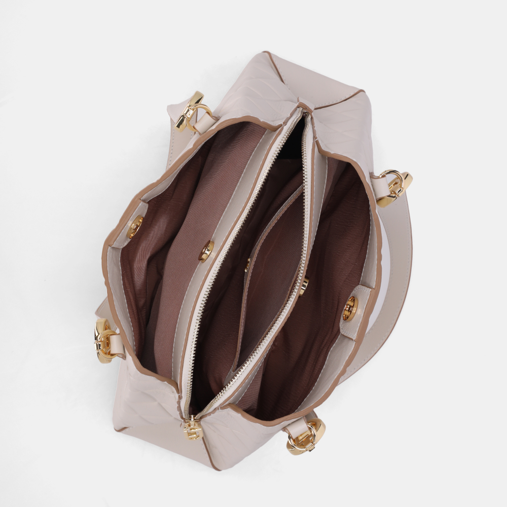 BOLSA TOTE GRANDE SAARA PANNA BOLSA TOTE GRANDE SAARA PANNA - 3