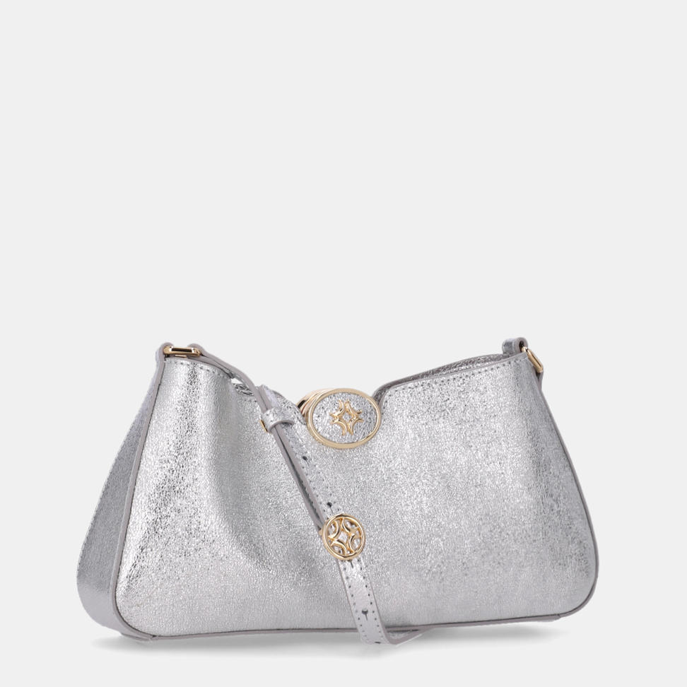 BOLSA DIANA BAGUETE PEQUENA VÊNUS PRATA - 3