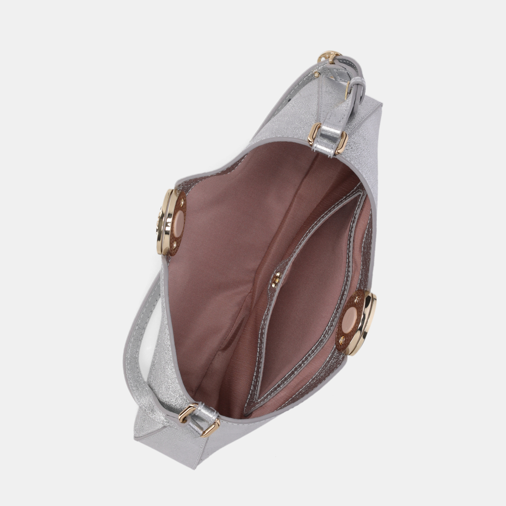 BOLSA DIANA BAGUETE PEQUENA VÊNUS PRATA - 4