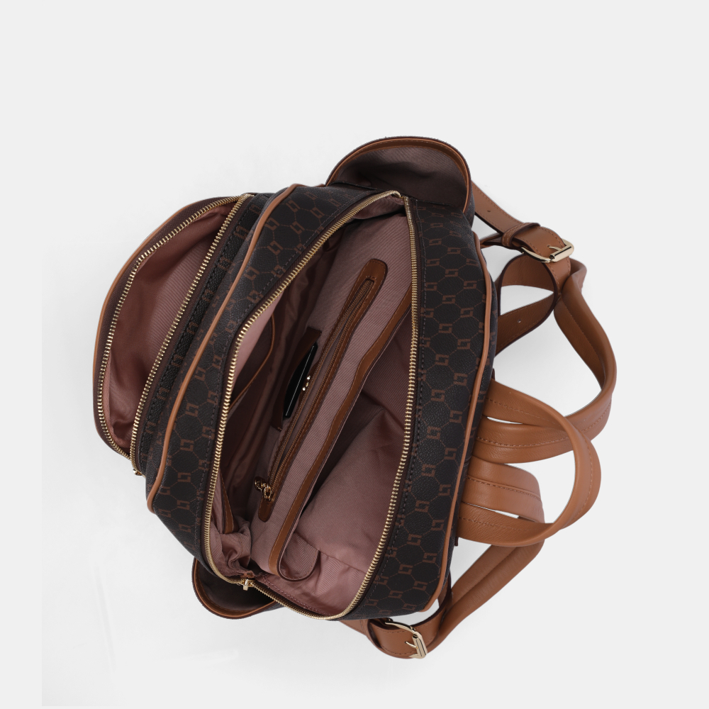 MOCHILA EXTRA GRANDE MONOGRAMA LL MOCCA - 4