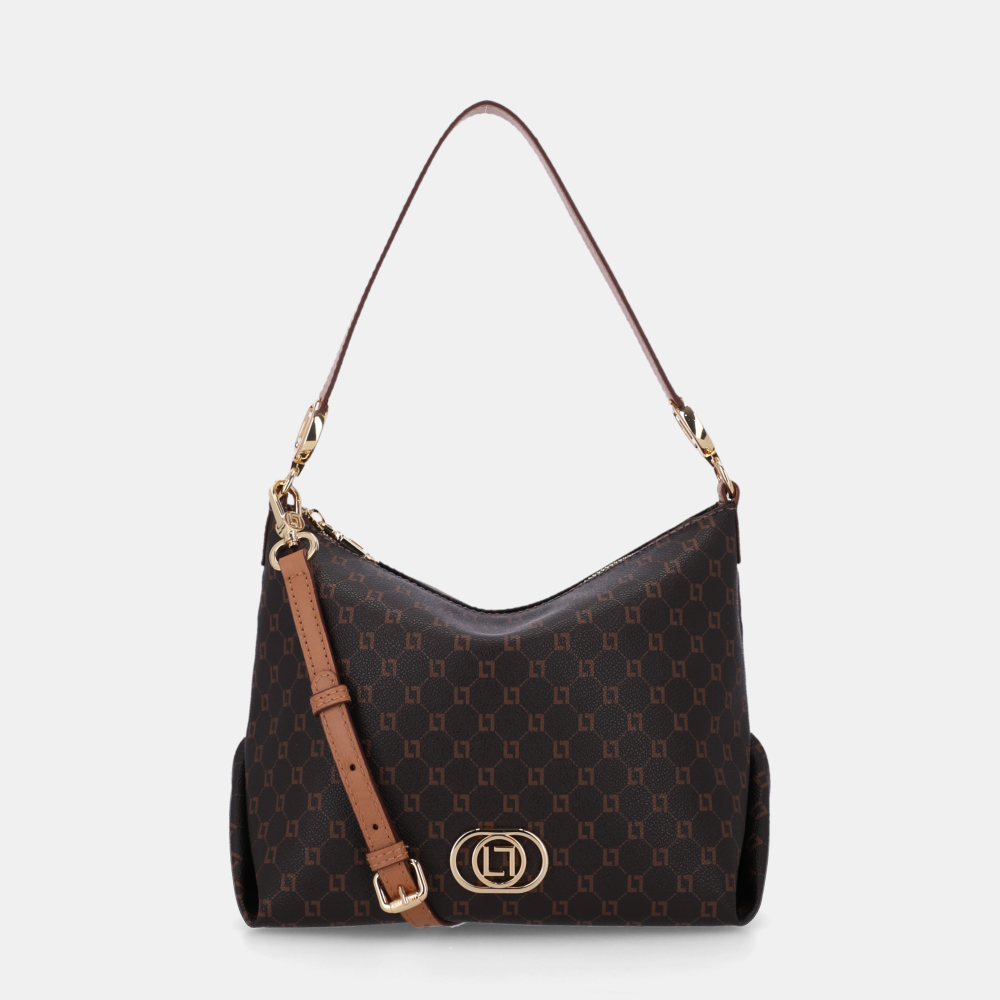BOLSA HOBO MÉDIA MONOGRAMA LL MOCCA - 0