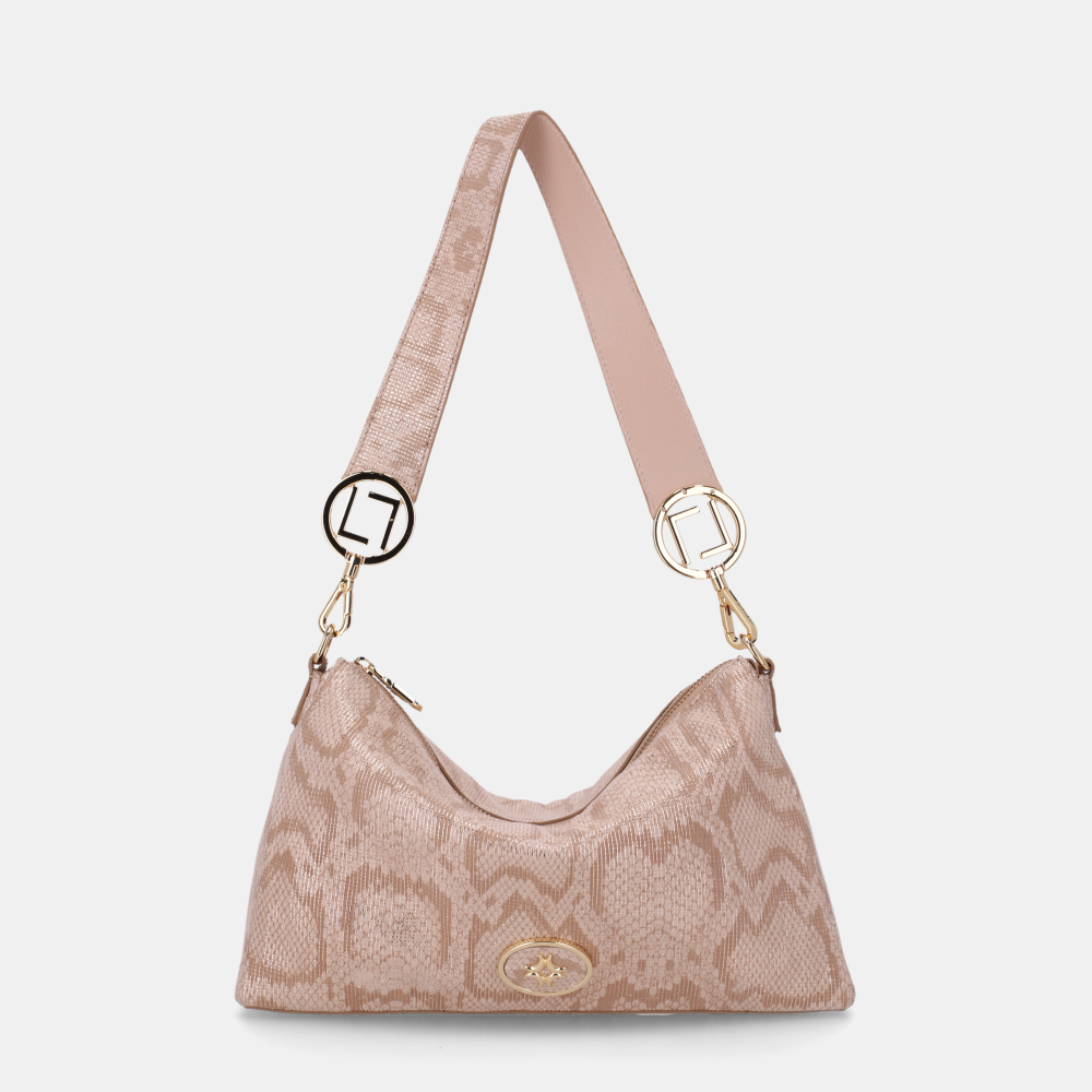 BOLSA BAGUETE PEQUENA SNAKE OURO - 0