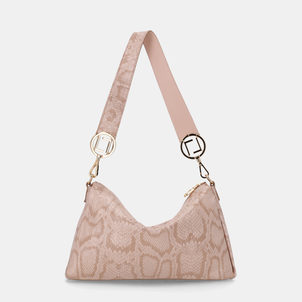 BOLSA BAGUETE PEQUENA SNAKE OURO - 2