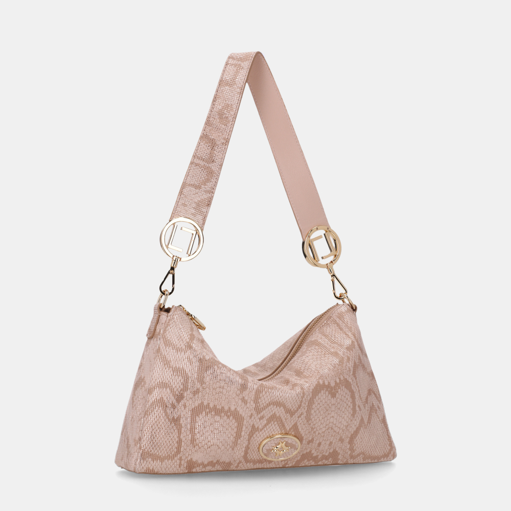 BOLSA BAGUETE PEQUENA SNAKE OURO - 3