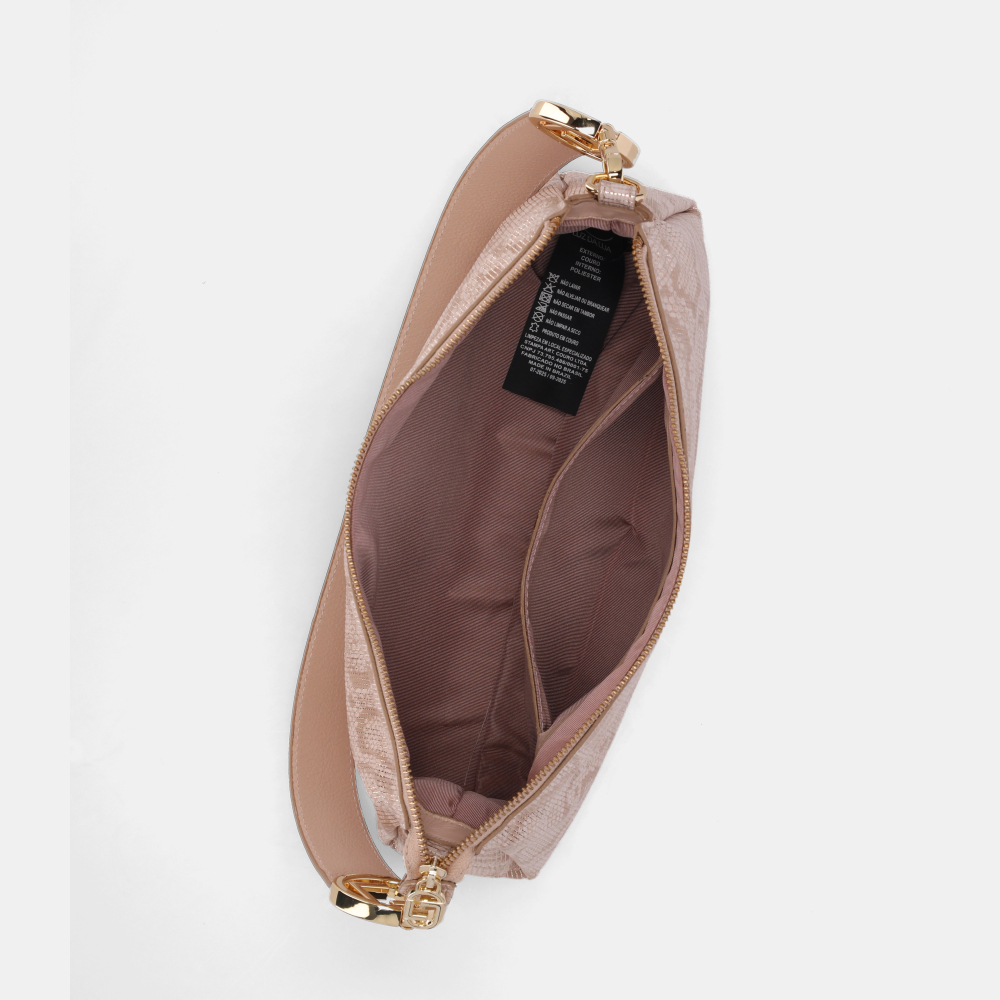 BOLSA BAGUETE PEQUENA SNAKE OURO - 4