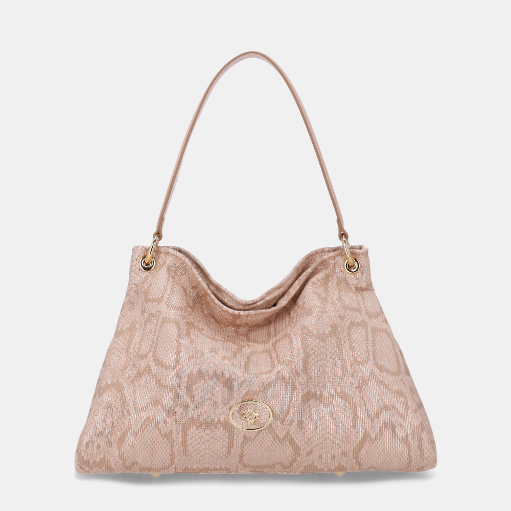 BOLSA HOBO GRANDE SNAKE OURO - 0