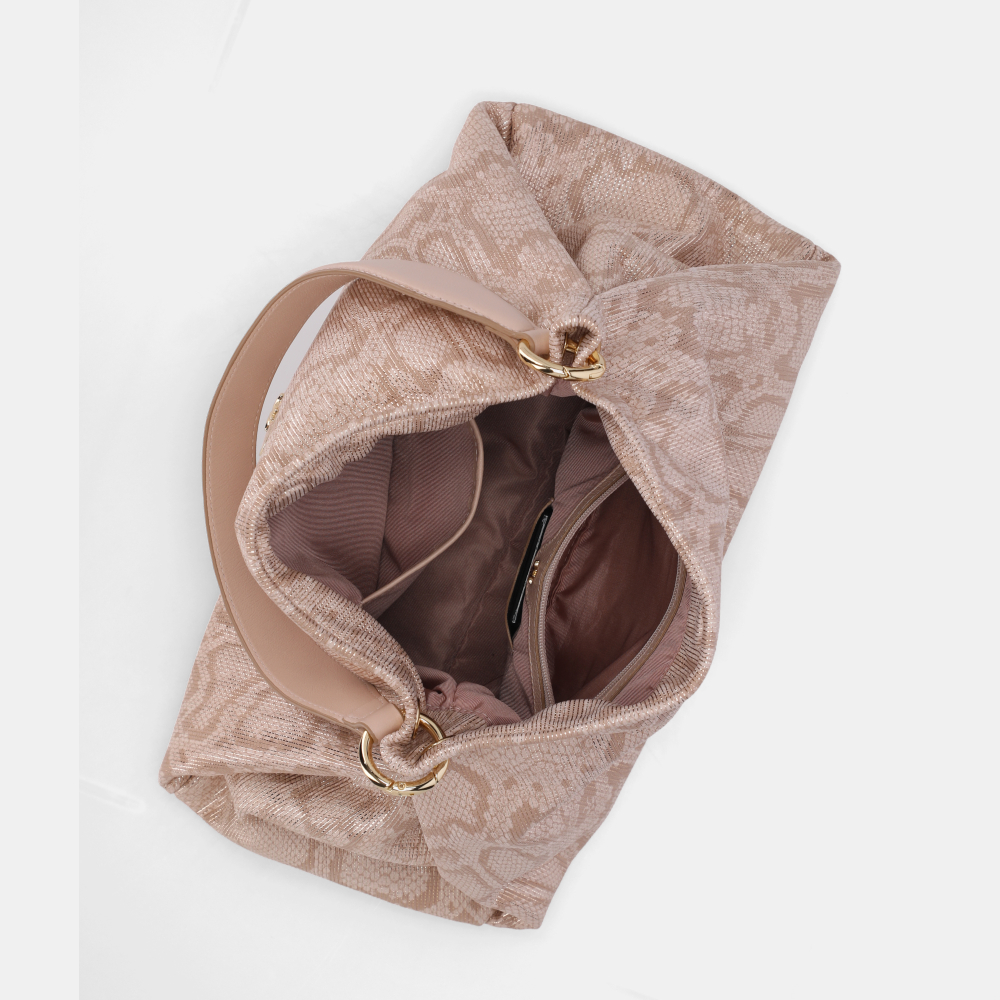 BOLSA HOBO GRANDE SNAKE OURO - 4