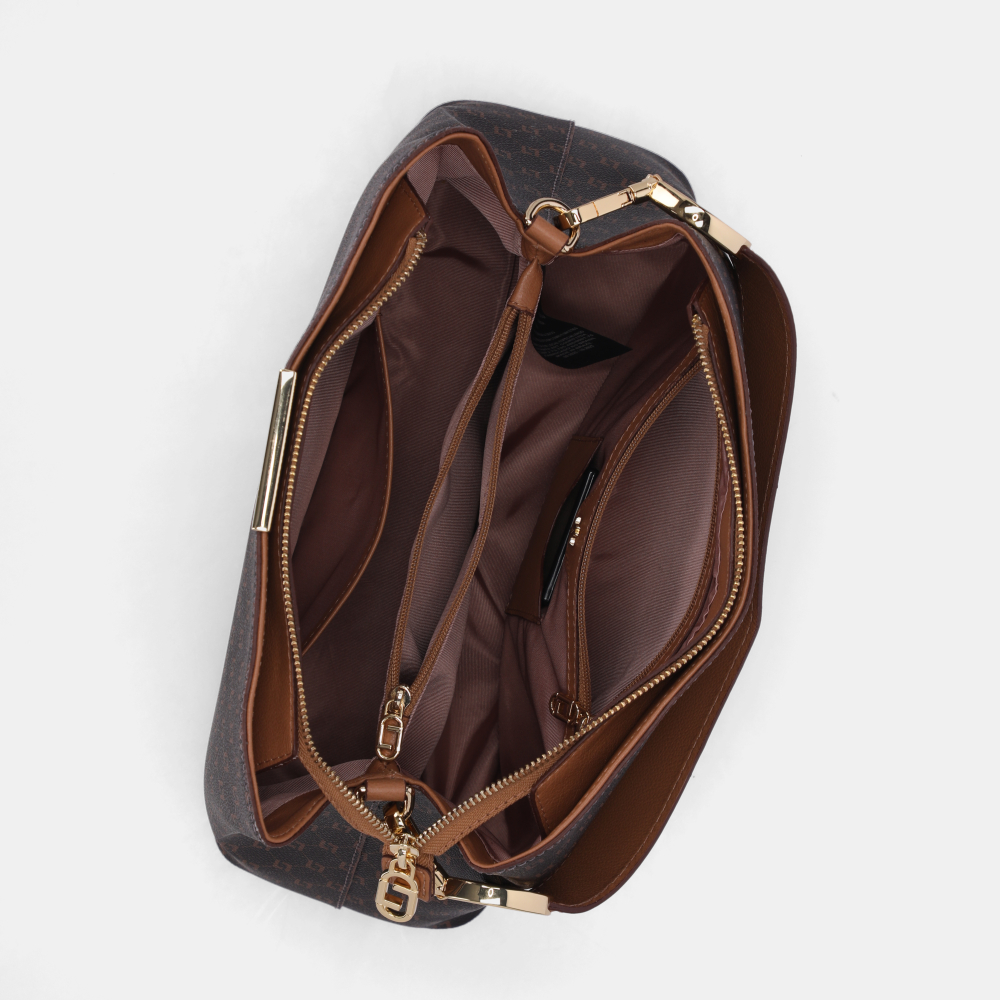 BOLSA TOTE GRANDE MONOGRAMA LL MOCCA - 4