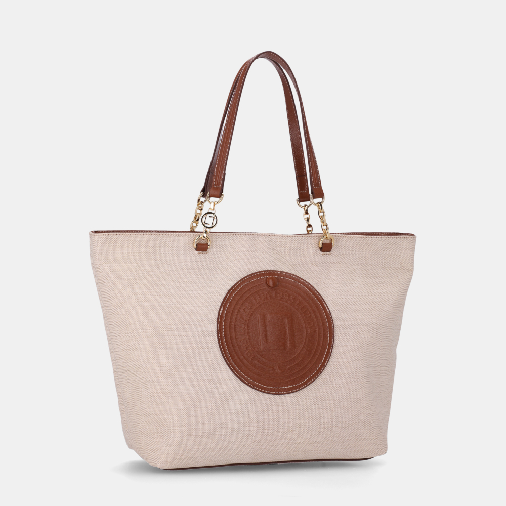 BOLSA SHOPPING EXTRA GRANDE LONA CRU - 3