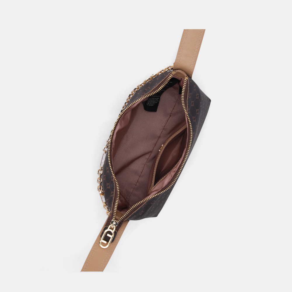 BOLSA TIRACOLO PEQUENA MONOGRAMA LL MOCCA - 4