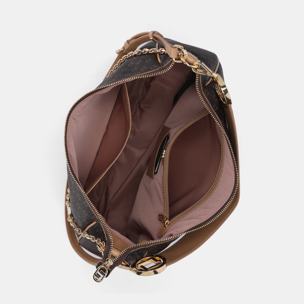 BOLSA HOBO GRANDE MONOGRAMA LL MOCCA - 4