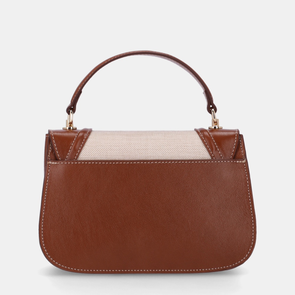 BOLSA SATCHEL PEQUENA LONA CRU - 2