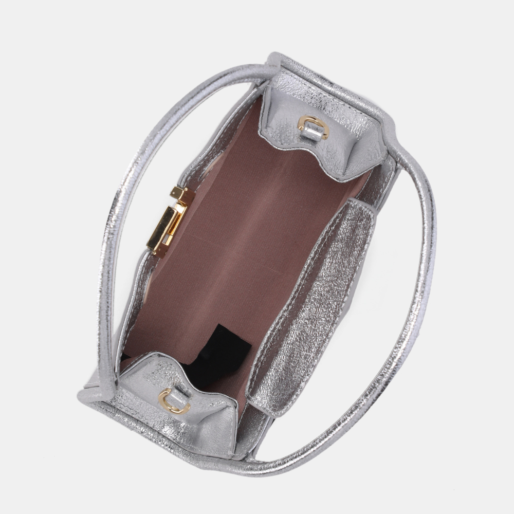 BOLSA TIRACOLO PEQUENA VÊNUS PRATA - 4