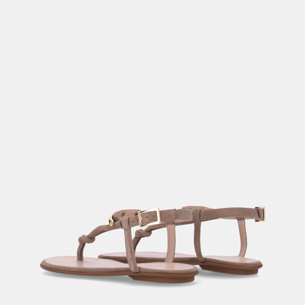 SANDÁLIA RASTEIRA KID SUEDE TAUPE - 2