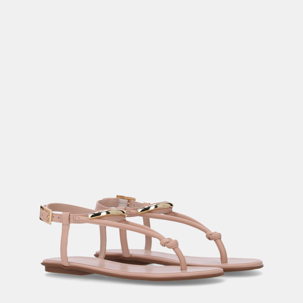 SANDÁLIA RASTEIRA NAPA BEIGE - 1