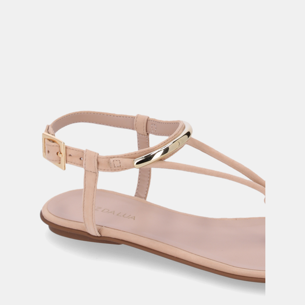 SANDÁLIA RASTEIRA KID SUEDE BEIGE - 3