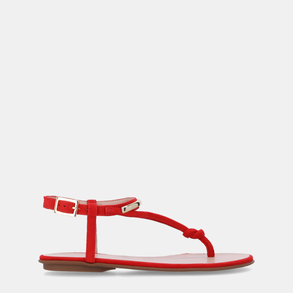 SANDÁLIA RASTEIRA KID SUEDE ACEROLA RED - 0