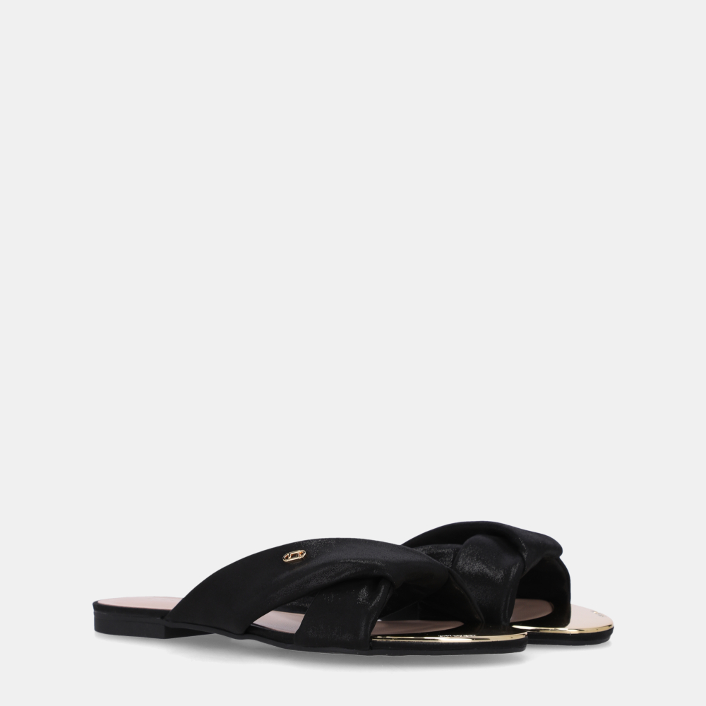 CHINELO COURO PUNTINI PRETO - 1