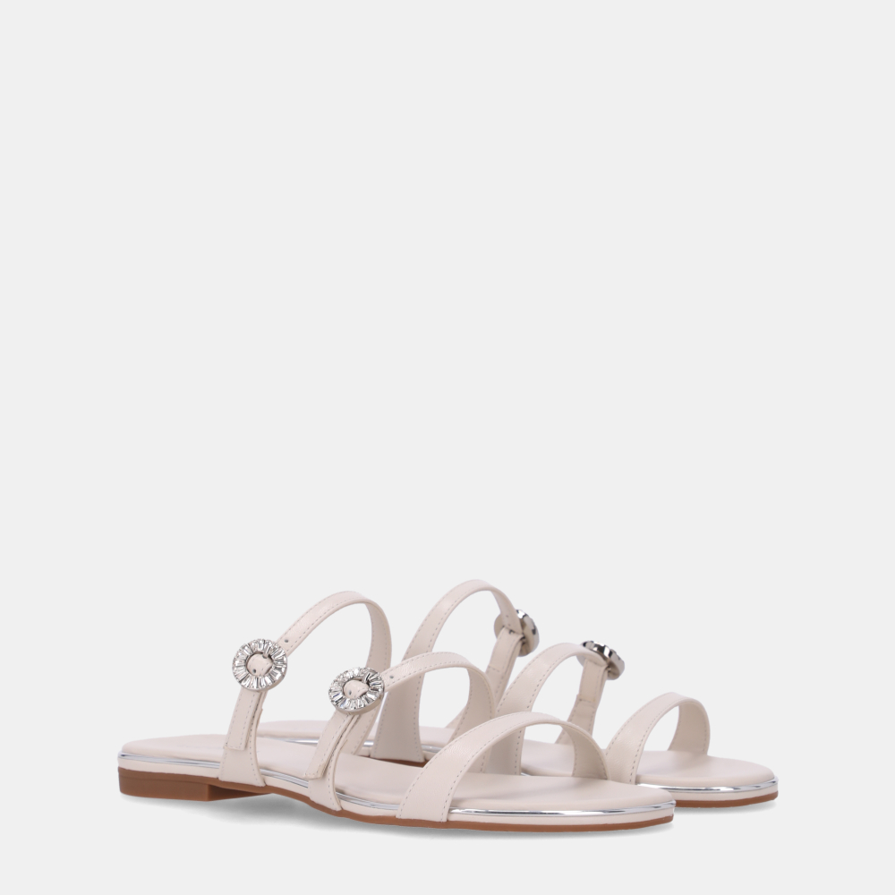 CHINELO COURO PELICA PANNA - 1