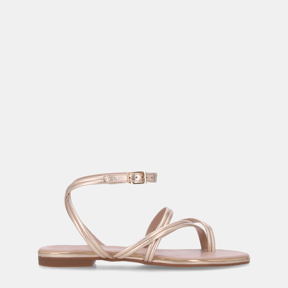 SANDÁLIA RASTEIRA LAMINATI OURO - 0