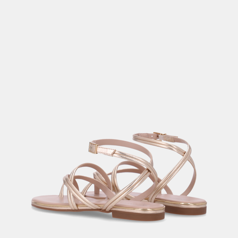 SANDÁLIA RASTEIRA LAMINATI OURO - 2