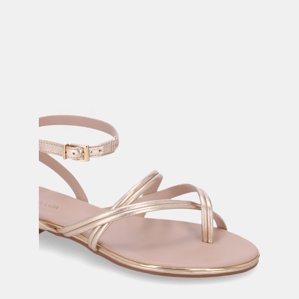 SANDÁLIA RASTEIRA LAMINATI OURO - 3