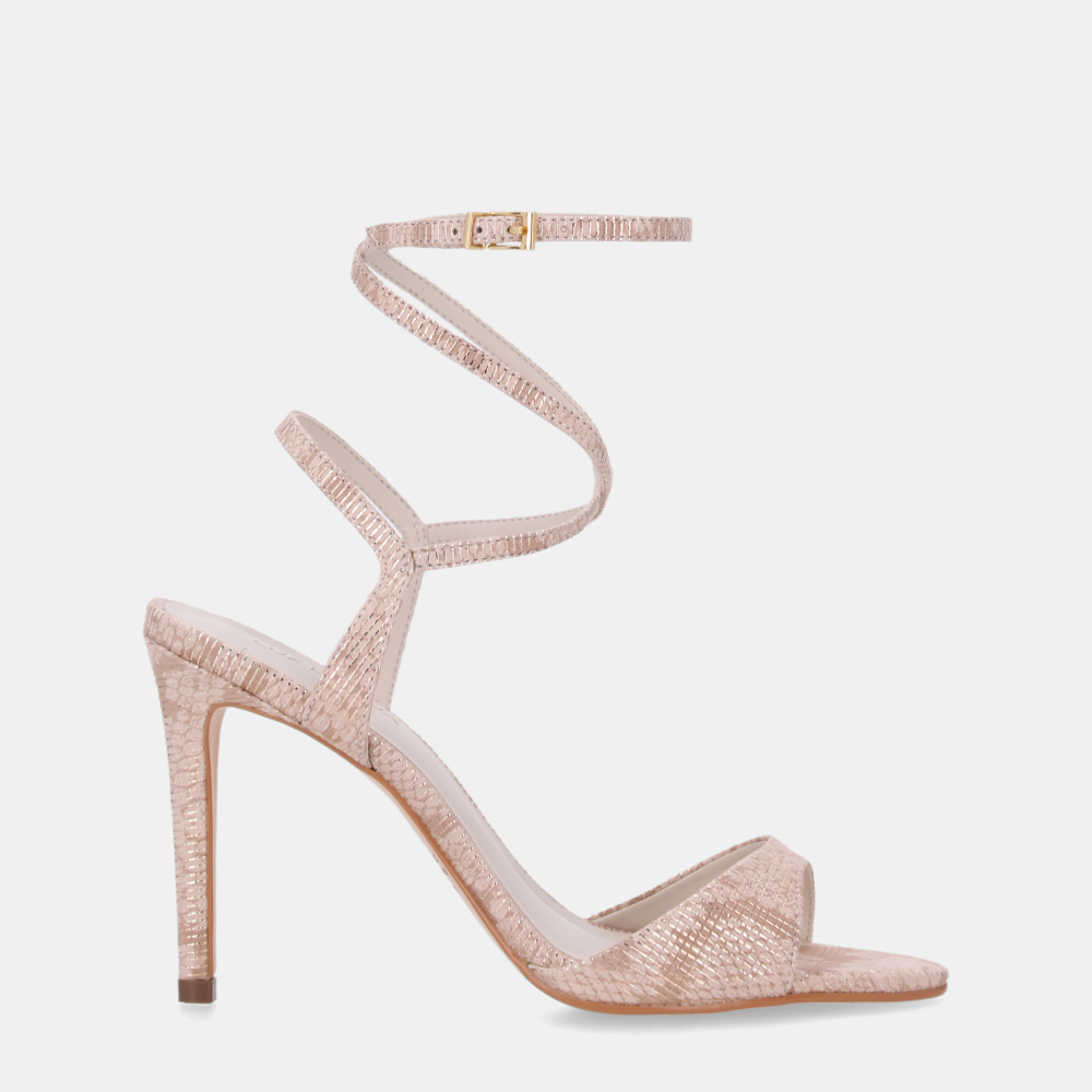 SANDÁLIA SALTO SNAKE OURO - 0