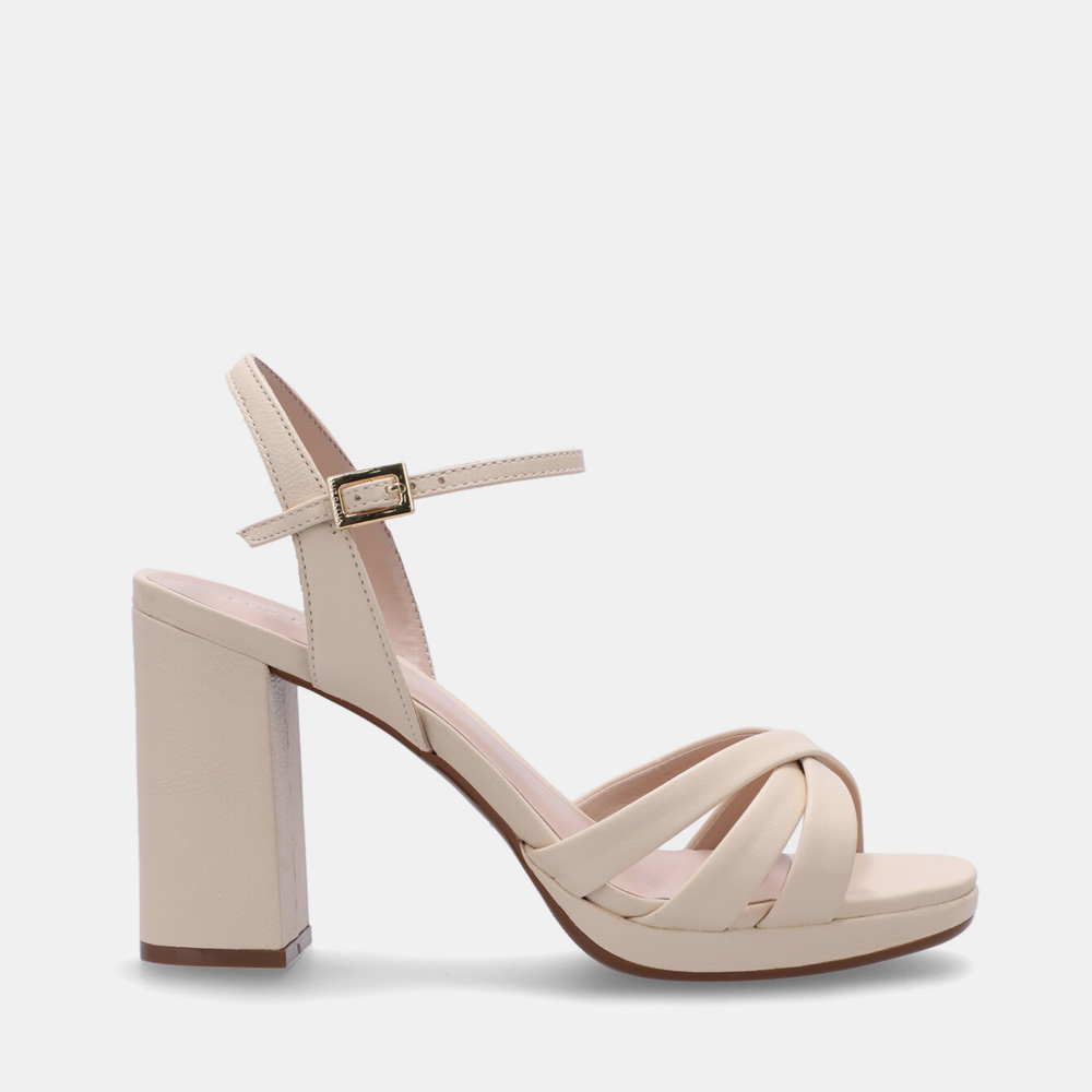 SANDÁLIA PLATAFORMA SAARA MARFIM - 0