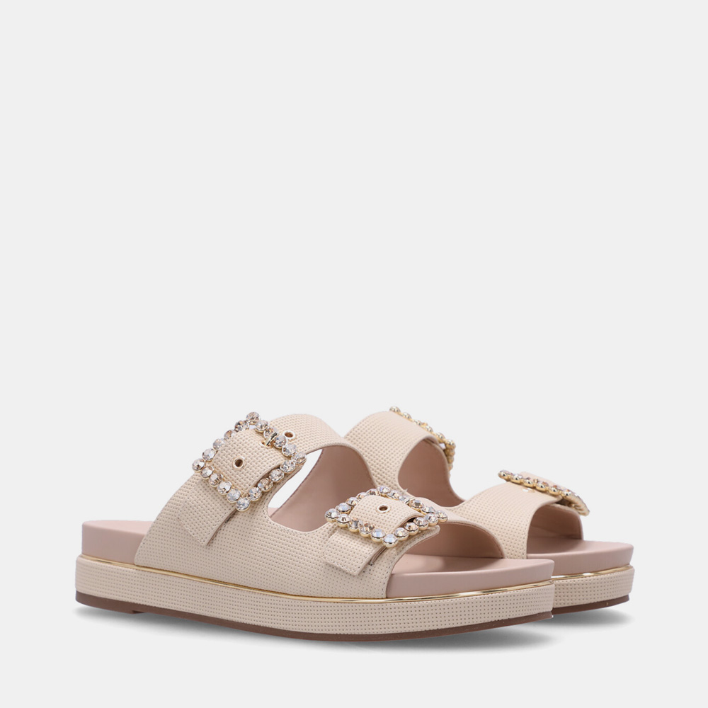 CHINELO FLATFORM TRAMADO MARFIM CHINELO FLATFORM TRAMADO MARFIM - 1