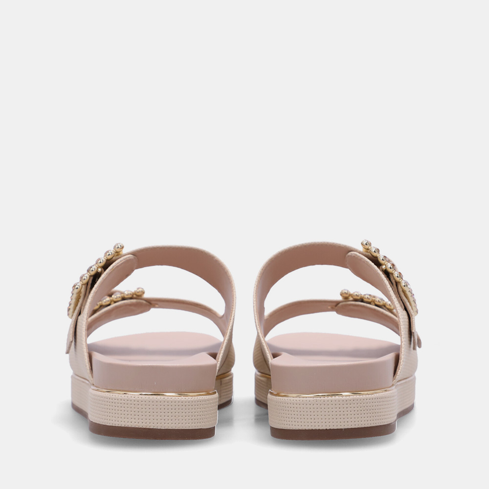 CHINELO FLATFORM TRAMADO MARFIM - 2