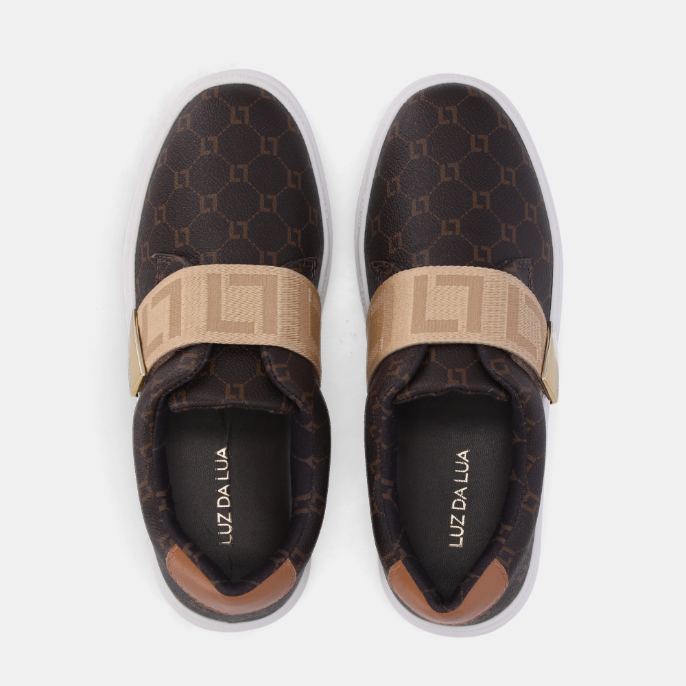 TÊNIS MONOGRAMA MOCCA/SAARA AMÊNDOA TÊNIS MONOGRAMA MOCCA/SAARA AMÊNDOA - 4