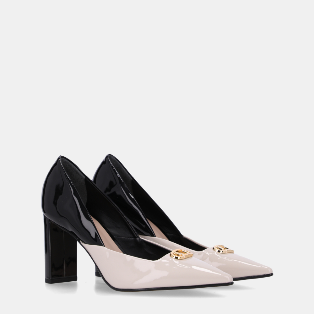 SCARPIN VERNIZ PU PANNA/VERNIZ PU PRETO - 1