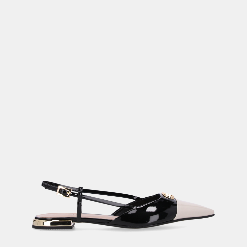 SLINGBACK VERNIZ PU PANNA/VERNIZ PU PRETO SLINGBACK VERNIZ PU PANNA/VERNIZ PU PRETO - 0