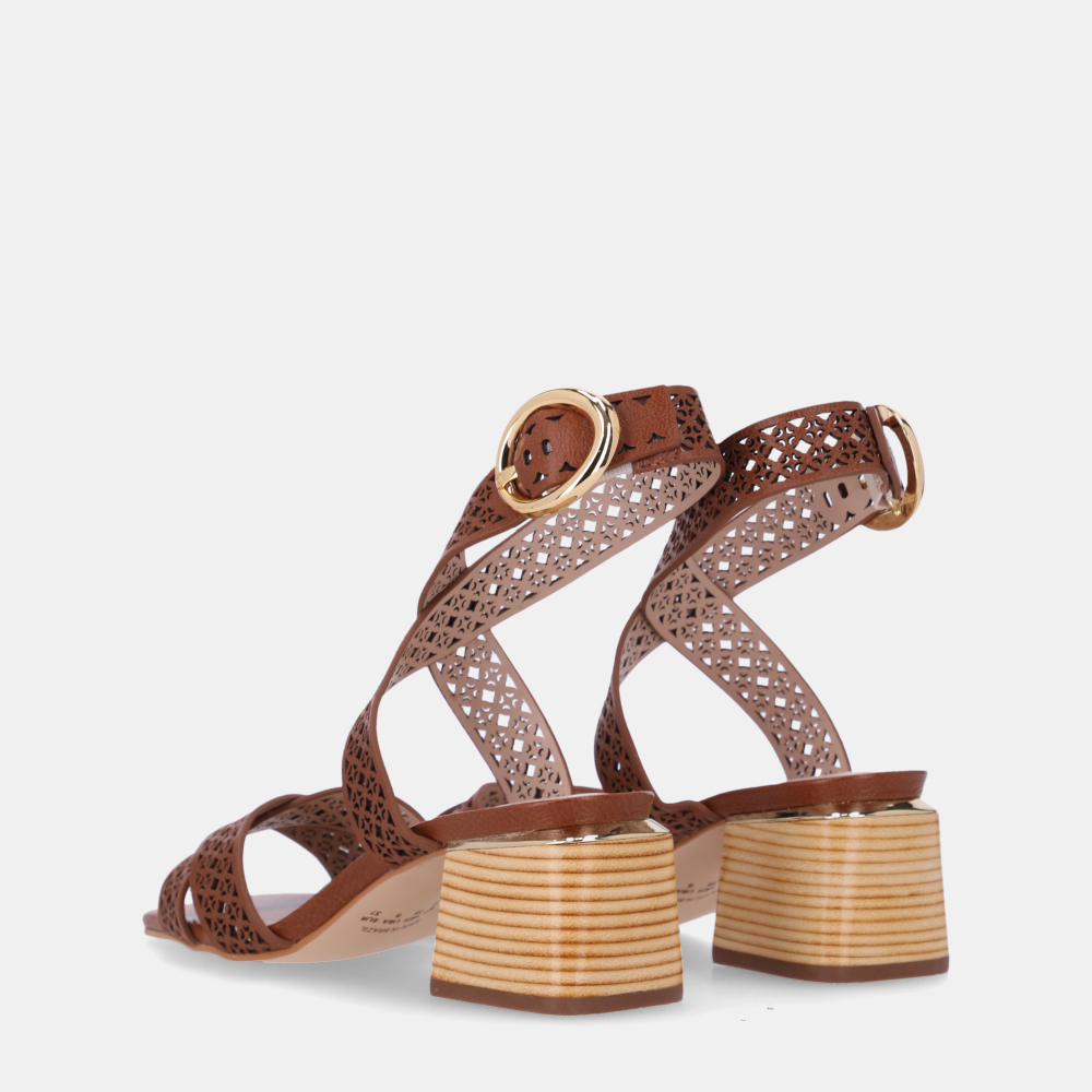 SANDÁLIA DE SALTO ATACAMA ÂMBAR - 2